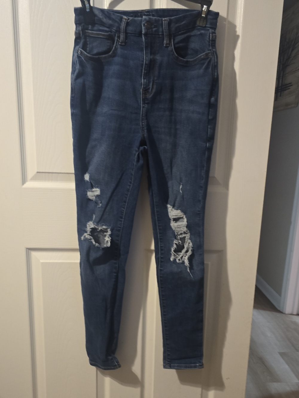 Arizona Jean Company Dark Blue Ripped Skinny Jeans